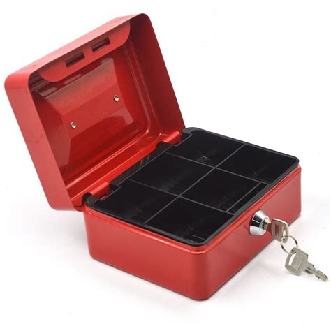 small metal lockable storage boxes